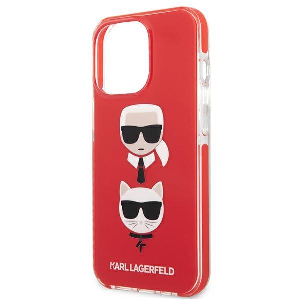 Karl Lagerfeld KLHCP13LTPE2TR iPhone 13Pro / 13 6.1" hardcase red/red Karl&Choupette Head