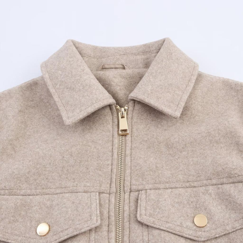 Женская куртка из искусственной замши на пуговицах, оверсайз, со сборкой по подолу, короткой длины, повседневная винтажная верхняя одежда с карманами