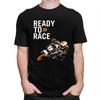 Мужская футболка Custom Handsome Ready To Race, с коротким рукавом, 100% хлопок, повседневная, с принтом Мотоциклетные гонки Enduro, модная футболка