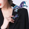 Horse Brooch Fairy Tale Style Flower Heart Decoration Pin Coats Sweaters Bags Badge Fashion Accessories