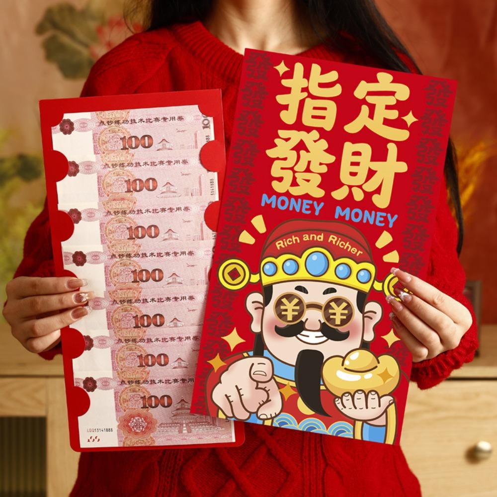 Cartoon 2026 Horse Year Red Envelope Chinese Style Traditional New Year Money Envelope Blessing Paper Bless Fortune Pocket