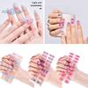 24 шт. УФ-полуотверждаемые гелевые полоски для ногтей, которые легко наносить и снимать наклейки с ногтей с помощью пилочки для ногтей