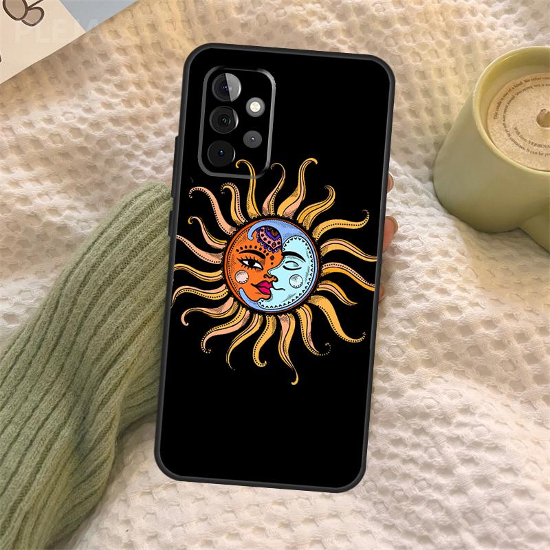 Чехол для телефона 'Солнце и Луна' для Samsung Galaxy A34 A54 A14 A13 A12 A32 A52 A22 A72 A31 A51 A71 A52S A53