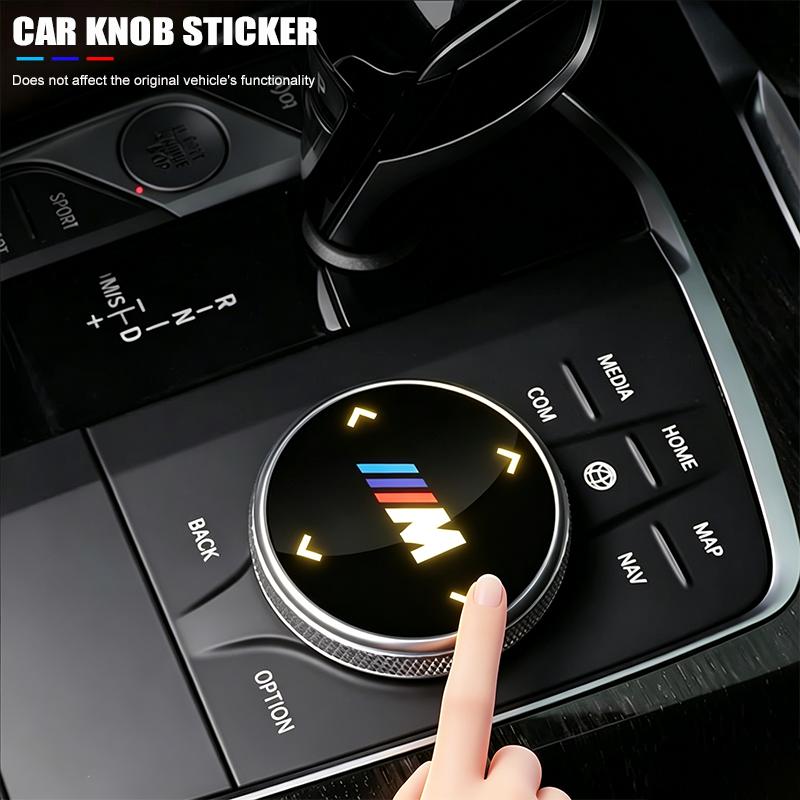 CTCE1 Car Multimedia Knob Button Cover Sticker For BMW MINI 5 Series G30 G32 6GT G20 F10 F30 G01 G02 G05 G06 G07 G11 F15 3GT X3 X4 X5