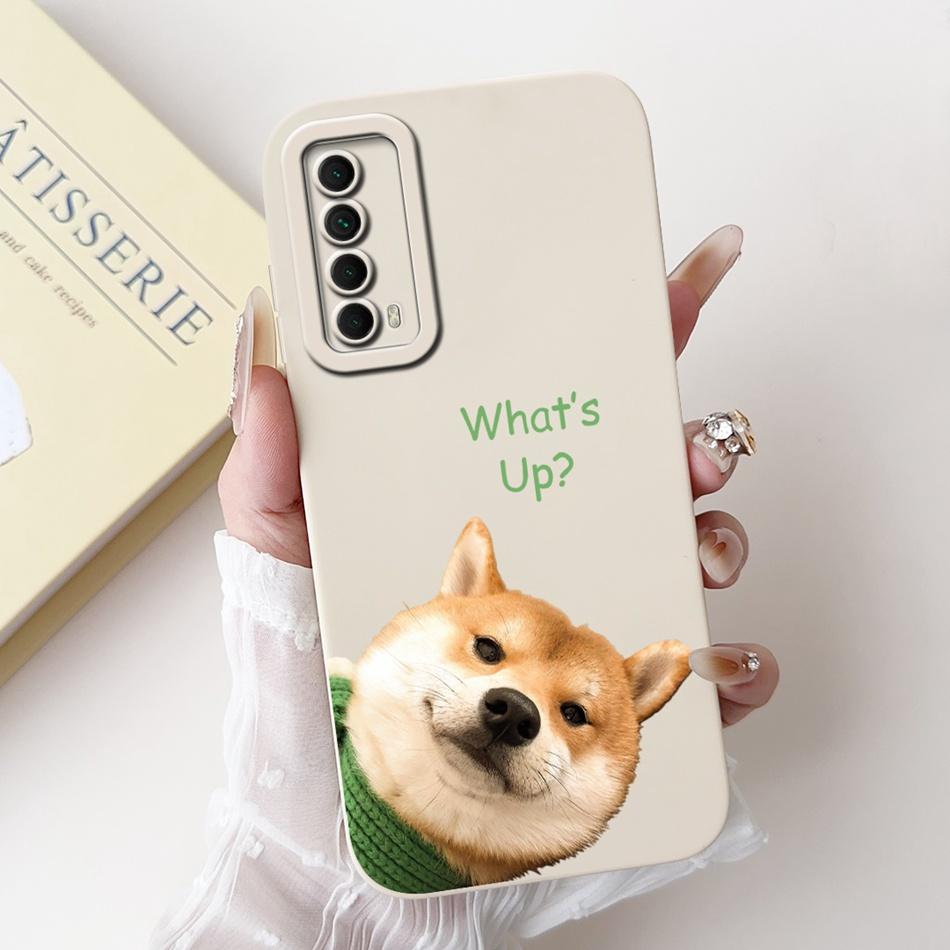 For Huawei P Smart 2021 Case Huawei Y7a PPA-LX3 PPA-LX2 PPA-LX3 Cute Panda Rabbit Soft Silicone Shockproof Phone Cases