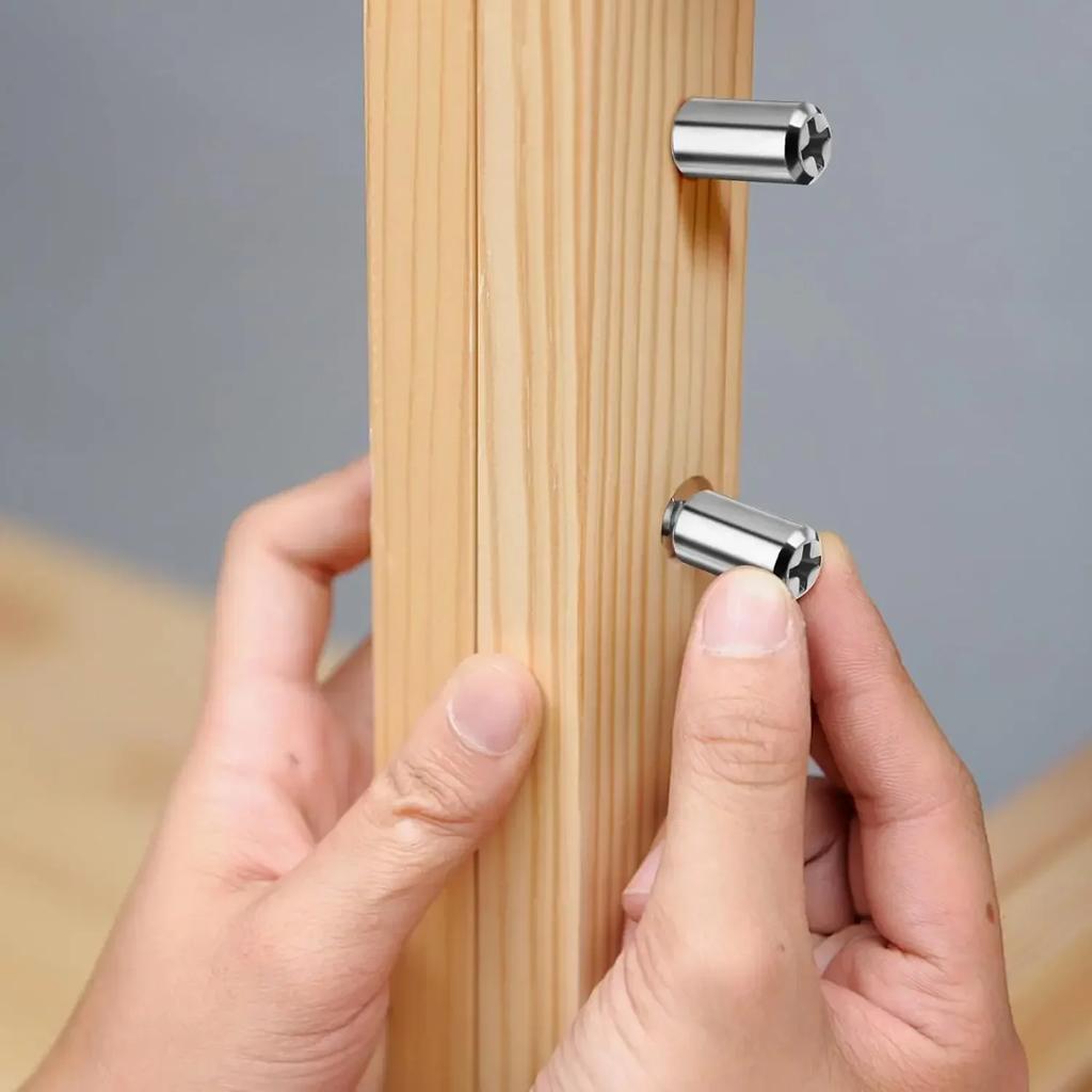 Саморез Гвоздь для перегородки с противоскользящей втулкой DIY Кронштейн для шкафа Опора для ламината Шкант Штифт для полки Держатель для мебели