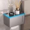 Waterproof Bathroom Tissue Rack Non Perforated Tissue Storage Case No Punching Roll Paper Box  Home