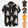 Men's Casual Funny Funny Print Short Sleeve Shirt Lapel Button Top