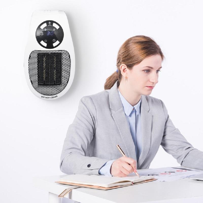 Зимний электрический обогреватель 500 Вт, портативная нагревательная плита, мини-розетка, мощный, быстрый нагрев, теплый обогреватель, электрический обогреватель с дистанционным управлением