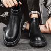 Модные осенние и зимние мужские короткие ботинки Модный дизайнерский стиль Повседневный офисный досуг трендовая вечеринка Уличная обувь для мотоциклистов высокого качества