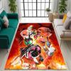 3D printed Super Sentai pattern rug, large-area non-slip washable rug,, suitable for bedroom home décor.