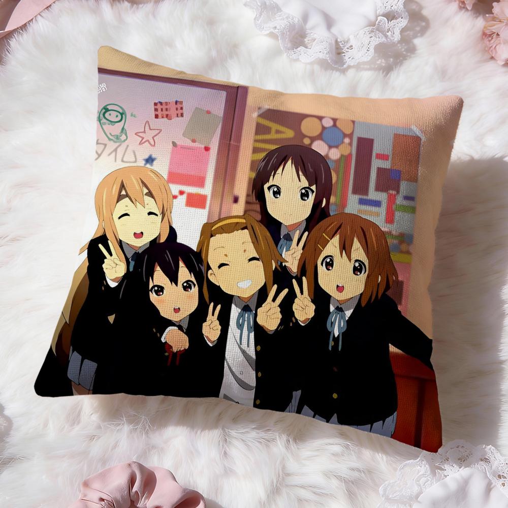 Аниме K-ON Милая Наволочка Премиум Комфорт Двусторонняя Подушка - Дизайн Два в Одном для Любой Комнаты и Салона Автомобиля