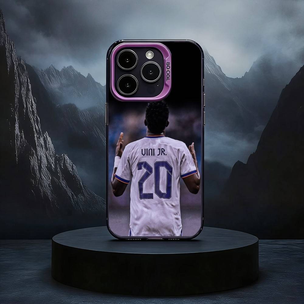 V-Vinicius J-Junior Черный Конфетный серебристый чехол для телефона Чехол для iPhone17,16,15,14,13,12,11 Plus,Pro Max