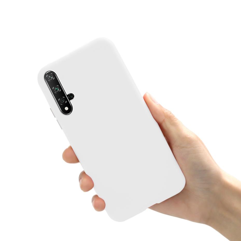 Чехол для Huawei Honor 20 Pro Honor20 YAL-L21 YAL-L41 Задняя крышка Чехол для телефона Роскошный Мягкий Матовый Силиконовый Бампер на Чехлы для Honor 20