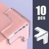10PCS Clear Soft Corner Guards Anti-Collision Table Edge Protectors Furniture Home Salon Kids Safety Decor