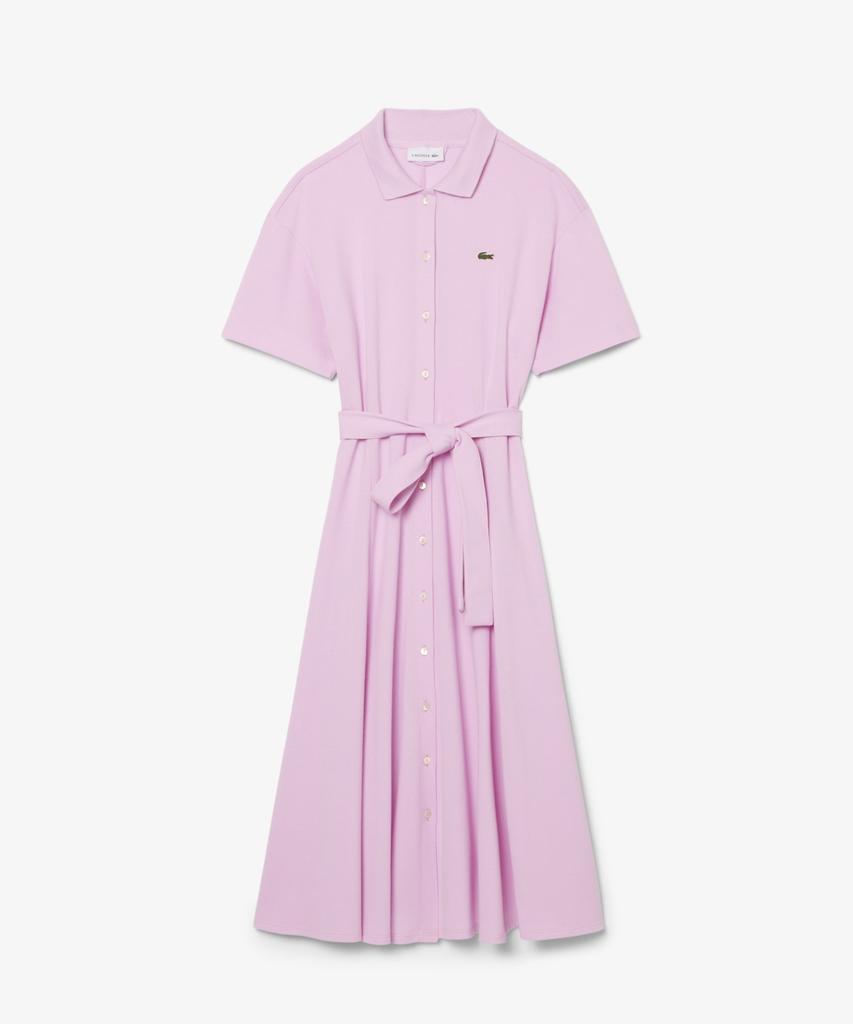 LACOSTE Женское приталенное платье-поло с поясом Ef9621-56G Z4H