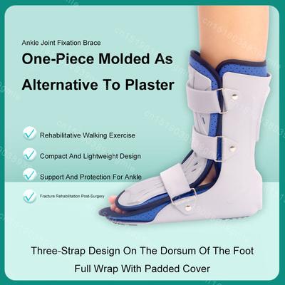 Регулируемый дышащий бандаж для поддержки голеностопа и стопы при переломе, стабилизатор, фиксация, защита при растяжении и переломе голеностопа, фиксирующая шина для голеностопа
