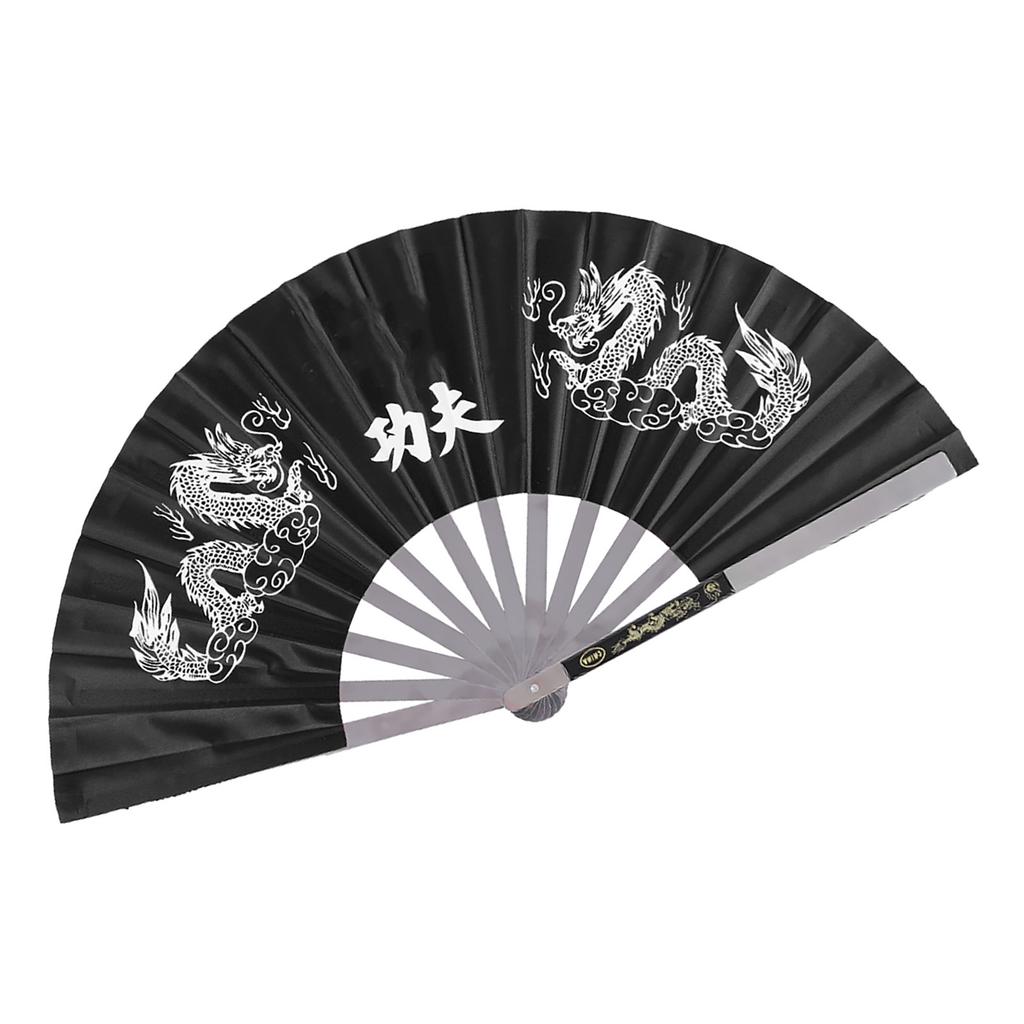 Нержавеющая сталь Тайцзи боевые искусства кунг-фу танец практика обучение выступление веер синий