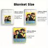 Wham! Band-inspired 2D Flat Pattern Flannel Blanket High quality All Seasons Warmth and Comfort Perfect for Christmas Gifts.PMT0914218