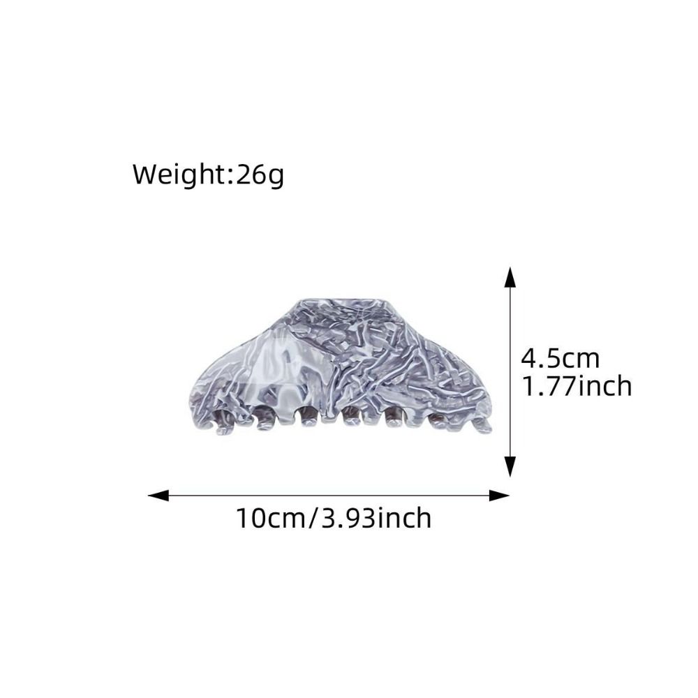 Solid Color Fresh Acetate Hair Claw Hair Clip Shark Clip Printing Shark Clip Leopard Printing Hairpin Tortoiseshell Hair Claw