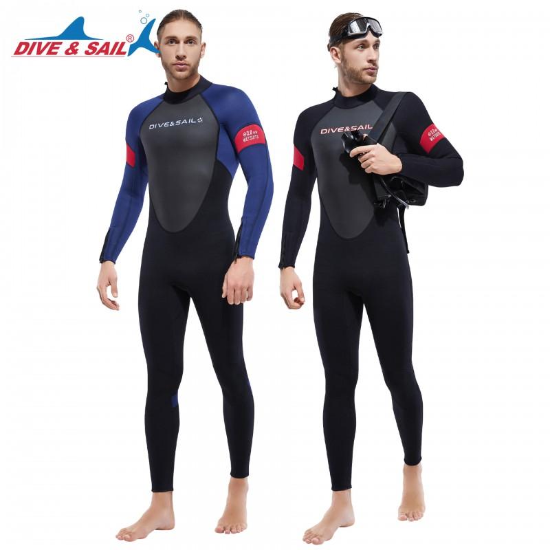 Diving Wetsuit 3mm Fullsuit Men Women Thermal Neoprene Surfing Snorkeling Jellyfish Protection