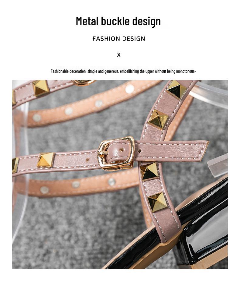 Valentino Women's Plus Size 41-43 Pointed Toe Mid Heel Rivet Mules