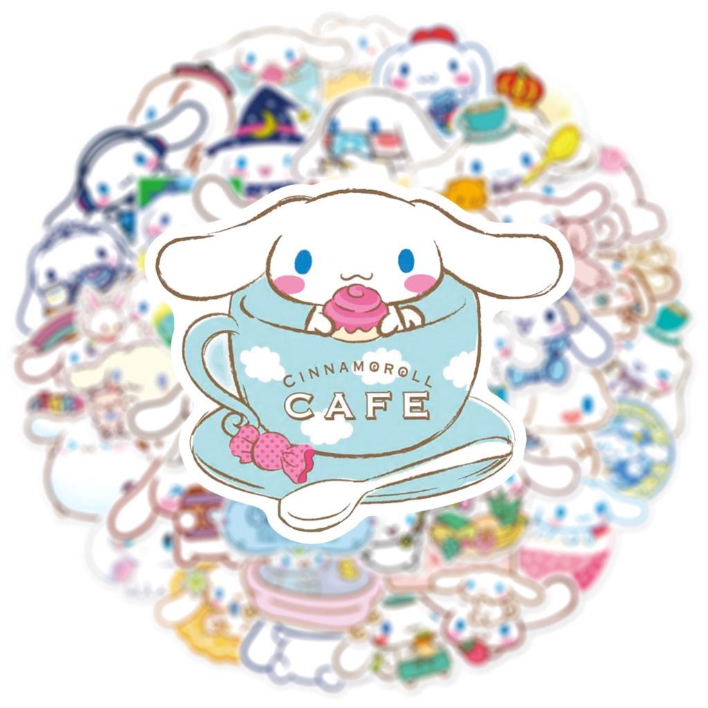 50pcs Cinnamoroll Stickers Waterproof Reusable Decor Laptop Graffiti Diy Gift