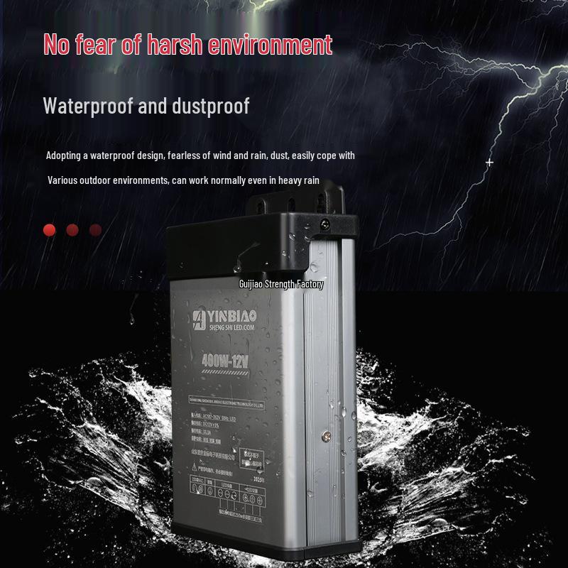 Gold Label 12V Outdoor Rainproof 220-24V 400W Power Supply for Advertising Light Box Transformer