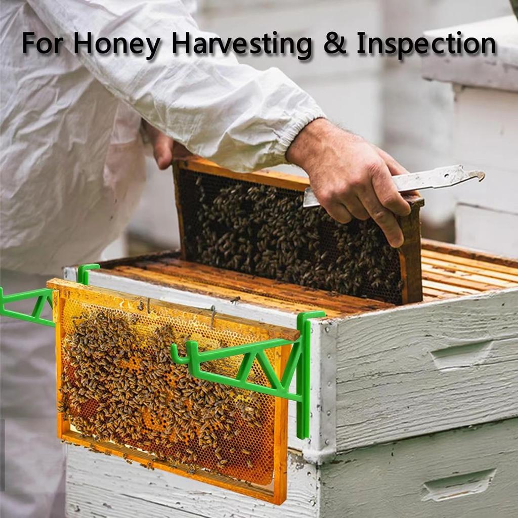 1 Pair Beehive Frame Holder for Beekeeper Inspection Beekeeping Hive Frame Grip Perch Stand Rack Apiculture Equipment