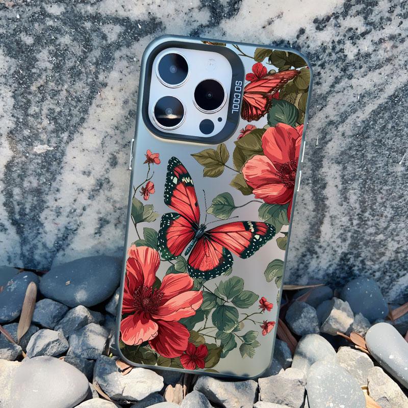 Винтажный Элегантный Розовый Цветок Пиона Чехол для Телефона для Iphone 16 15 11 12 14 Pro Max 13 Mini Pro Max 15 14 Plus Ударопрочный Лазерный Чехол