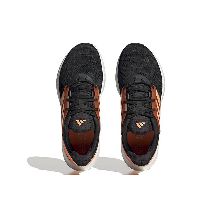 Adidas Мужские кроссовки PureBoost 22 Black Acid Orange Core-Black Preloved-Red HQ8586