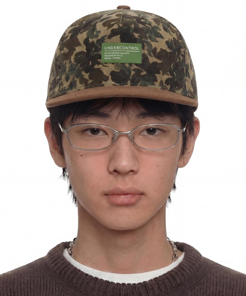 Eondeokeonteulol Ежедневная кепка-snapback с жестким козырьком Однотонная Упаковка / Японская ткань / Оливковый Цвет Падающих Листьев