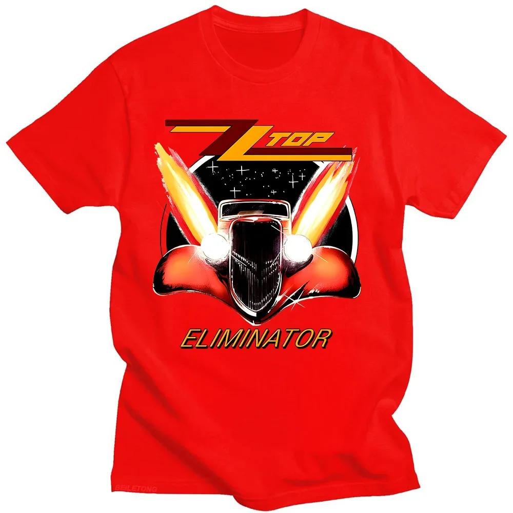 Zz Top Eliminator 1983 Tour Tshirt Zz Top Rock Unisexs Vintage Classic Tees Summer Wounisexunisex Breathable Tshirt Streetwear Black