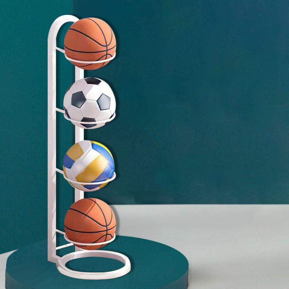 Space Saving Ball Storage Holder Durable Basketball Holder New Basket Placed Rack