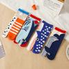 Split-Toe Socks Cartoon Shark  Whale Print Soft Breathable Socks