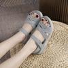 Lightweight Sandals Casual Sports Comfortable Thick Bottom Velcro Stitching Large Size Women's Shoes