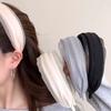 Широкая повязка на голову Женская модная тканевая повязка для волос Эффект высокой короны Повседневная носка Умывание лица Аксессуар для волос Регулируемая заколка для волос Эластичная