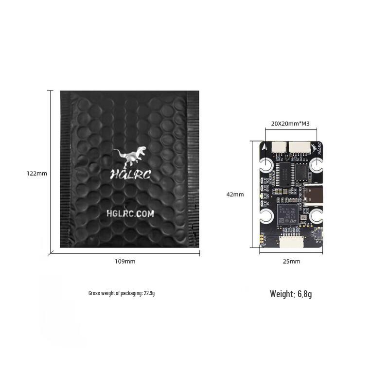 FPV Полетный контроллер HGLRC H743 8S MINI V1