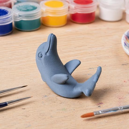 Подставка, совместимая с чехлом, 3D-печать, Милый дельфин, Универсальный настольный держатель для мобильного телефона, Вертикальный просмотр ТВ и Горизонтальный двухрежимный дисплей,