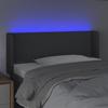 Vidaxl Zagłówek Do Łóżka Z Led, Ciemnoszary, 93X16X78/88 Cm, Tkanina