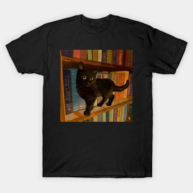 Little Library Cat T-Shirt