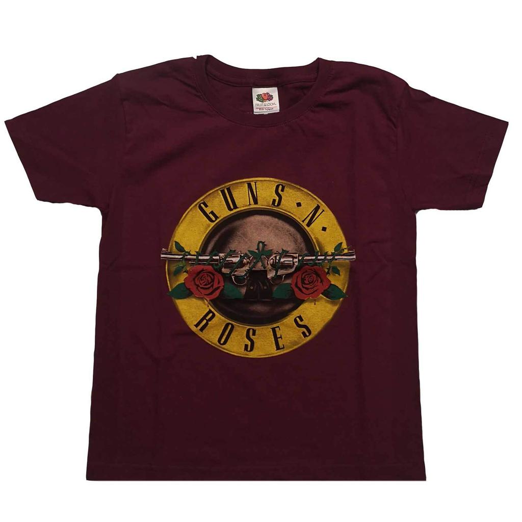 Guns n Roses Official Classic Logo Men's Women's Adult maroon t-shirt