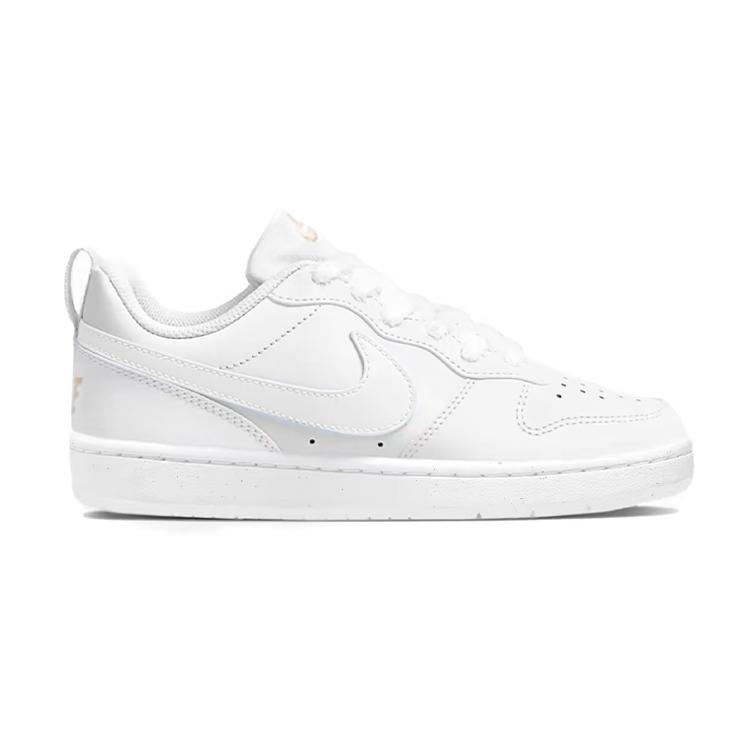 Nike Court Borough Baby Horse Low top Skateboard Shoes Women's White Black DV5456-104(Team1681-)
