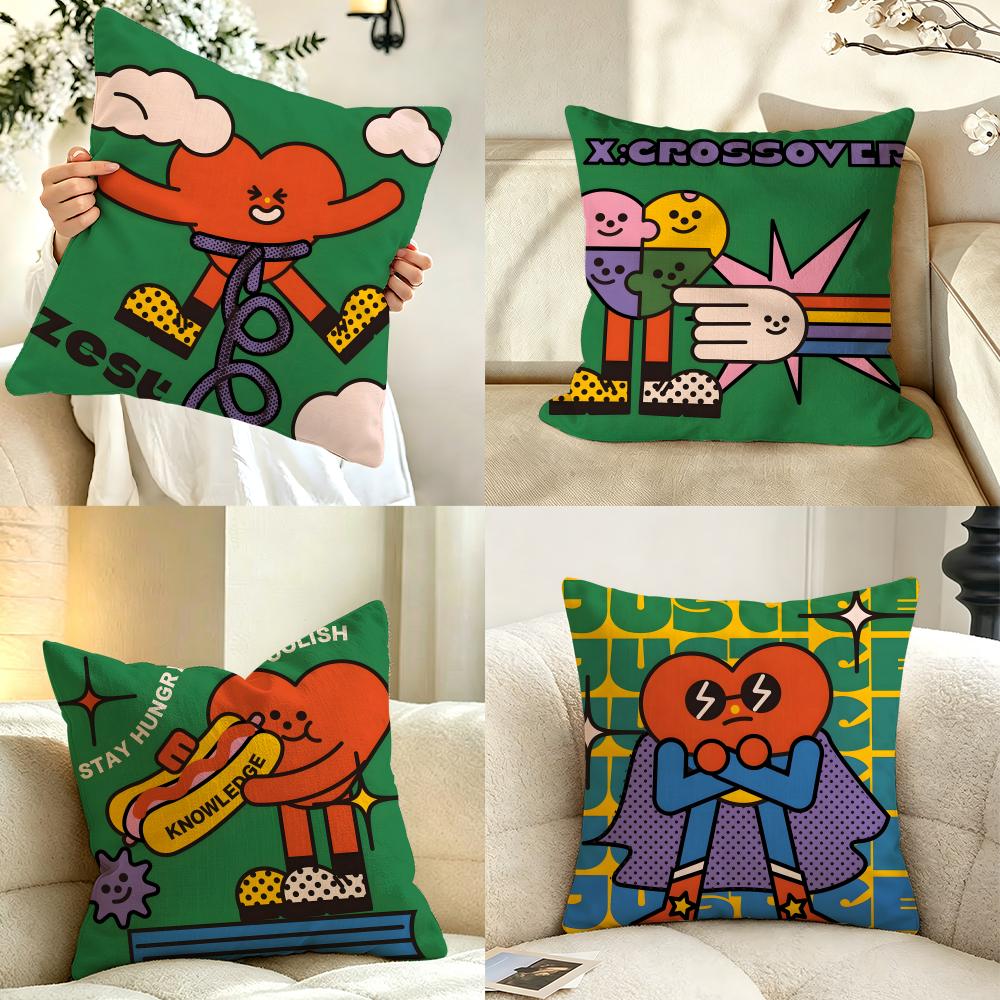 Art BBALI MMENG Cushion Cover Pillow Case Antidustmite Pillowcase Silky Short Plush Sofa Cushion Cover hot