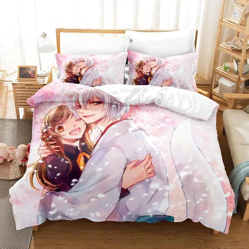 Новый набор постельного белья Kamisama Kiss Tomoe Односпальный Полуторный Двуспальный Кинг-сайз Комплект для кровати Взрослый Детский Спальня Комплекты пододеяльников 3D-принт Аниме