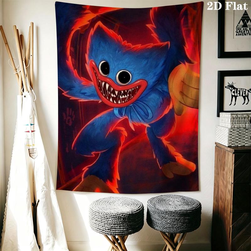 poppy playtime Wall Tapestry Aesthetic Wall Hanging Printed Fabric Blanket Decorative Tapestries for Bedroom Living Room Home Decor