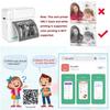 Принтер для наклеек с рулонами бумаги для наклеек, Bluetooth-термопечать, совместимая с iOS и Android, для карточек, DIY, заметок
