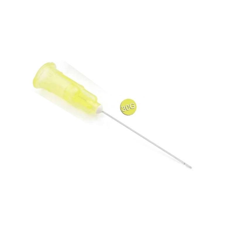 100 шт. стоматологических эндо-ирригационных игл - 25G, 27G, 30G с закрытым боковым отверстием на конце для промывания корневых каналов