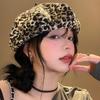 Классическая восьмиугольная кепка Y2K шляпа художника ретро леопардовый берет уличная одежда