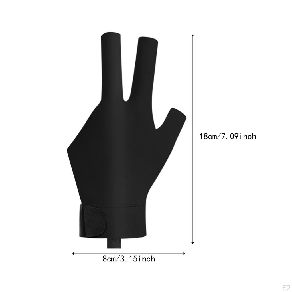 Перчатка для бильярда с тремя пальцами для снукера, унисекс, аксессуар для кия